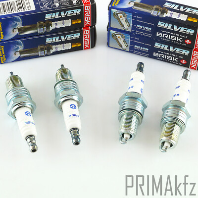 4x BRISK LR15YS-9 Zündkerzen Benzin LPG CNG für Audi 80 100 VW Golf Seat Opel
