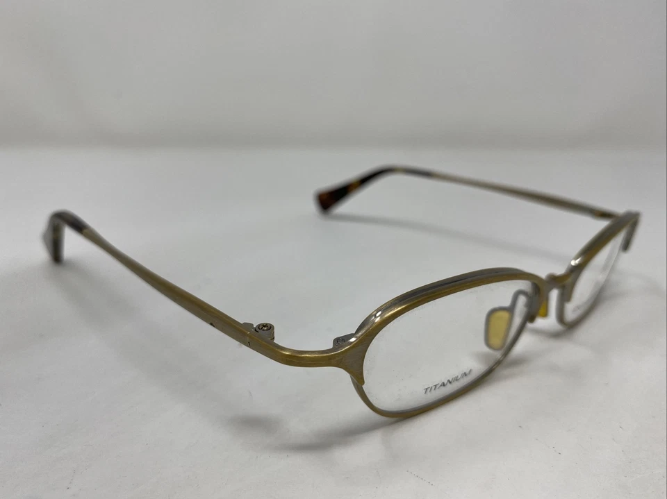 Marco de gafas Donna Karan 8610 718 49-16-135 dorado antiguo Japón borde completo QS11 Foto 3 de 4