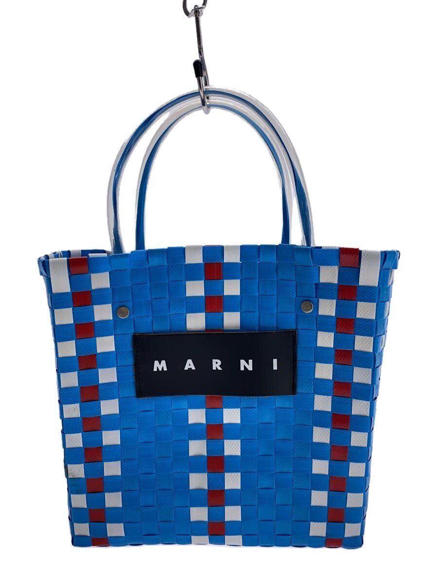 MARNI Blue check other basket bag Used | eBay MARNI Blue check other basket bag Used | eBay