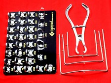31 Ea Endodontic Rubber Dam Clamp with Black Tray,Dental Instruments/Tools Kit