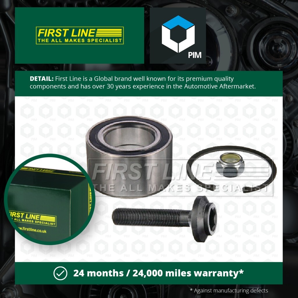 Wheel Bearing Kit Front FBK701 First Line 701498625 7D0498625 Quality Guaranteed