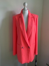 Pinko Orange Neon Blazer, Size Xl