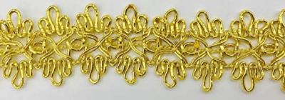 Trimplace Gold 1'' Metallic Gimp Trim - 9 Yards
