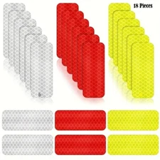 18pcs High Visibility Reflective Tape, Waterproof, Nighttime Visibility Decals