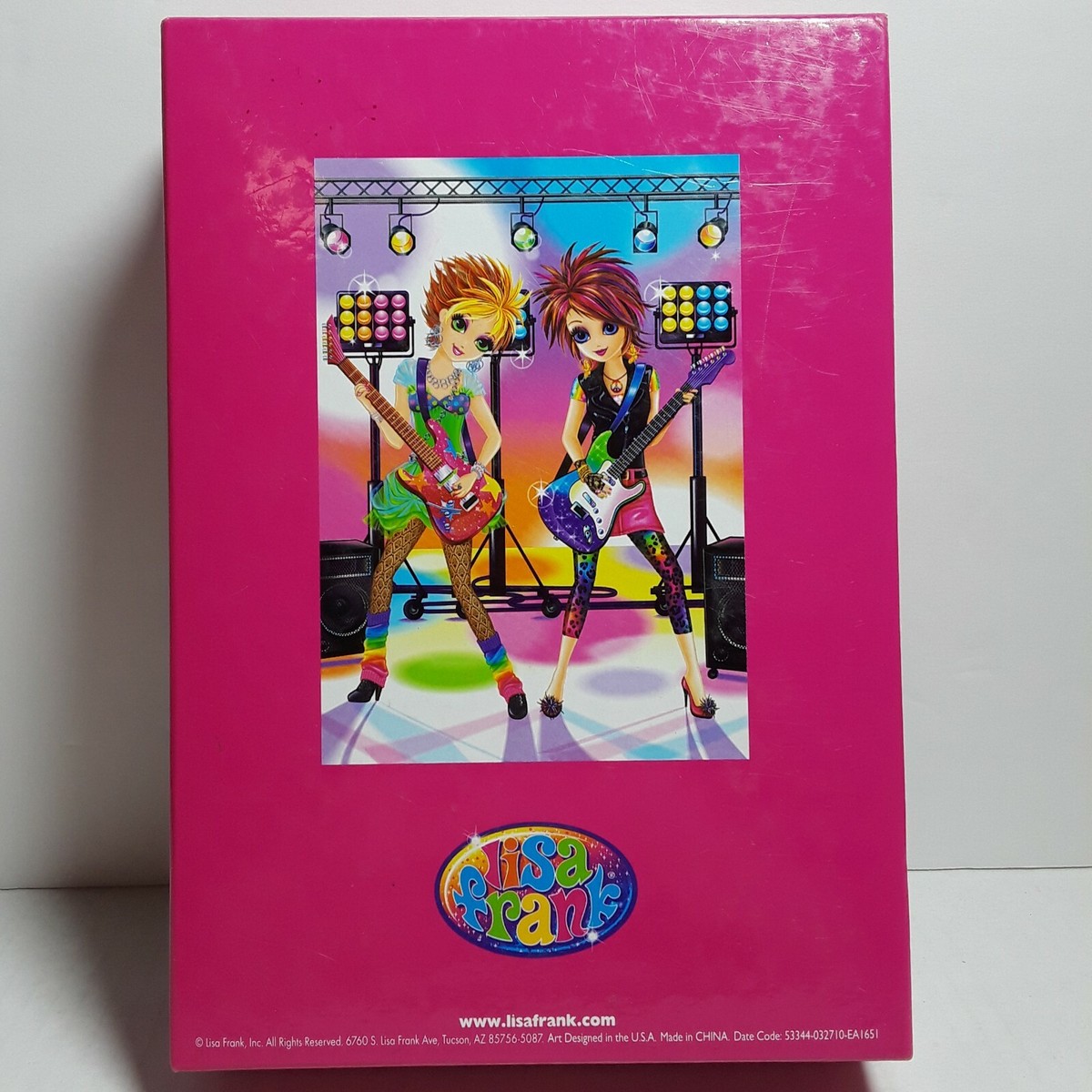 Lisa Frank Rainbow Rockers Girls Stationery Collectors Cardboard