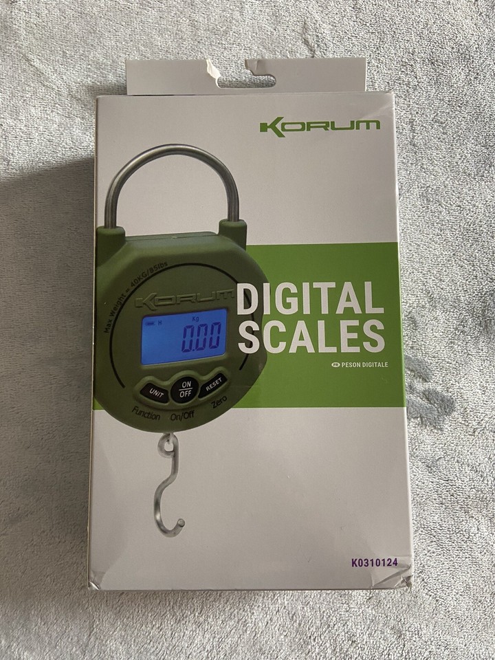 Korum Digital Fishing Scales, New In Box eBay