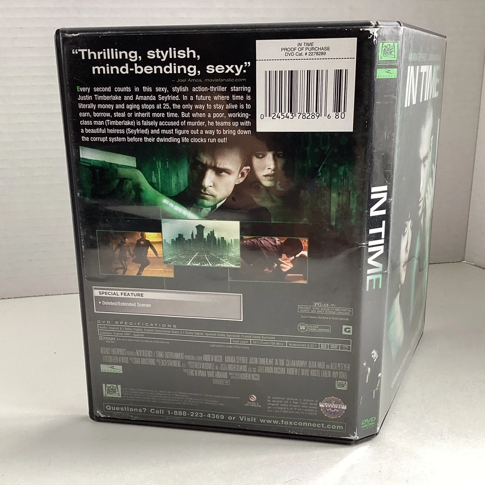 In Time-DVD-Justin Timberlake, Amanda Seyfried-W/Special Feat. Экшн-фильм 2000-е - Изображение 4 из 4