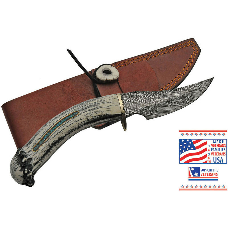 New Rite Edge Damascus Skinner RU-DHDMB1