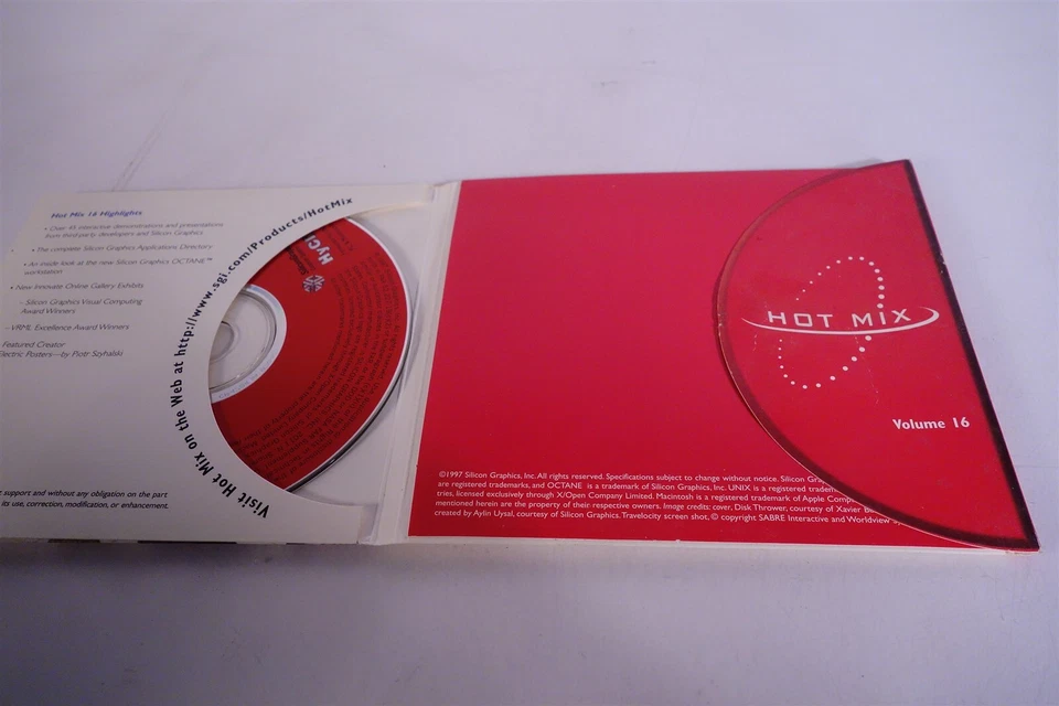 SGI Silicon Graphics IRIX HotMix 16 CD / Software Collection  - Image 2 of 2