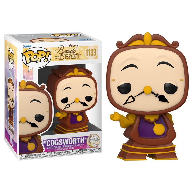 En Oferta Funko Pop! Clásicos Disney Cogsworth 1133 - Bella Y Bestia