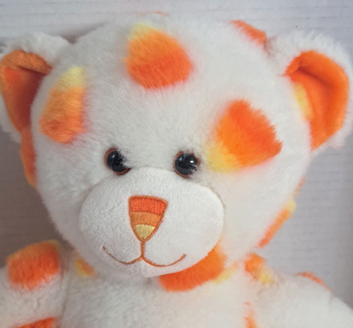 2010 Retired: 16” Build A Bear Workshop Halloween Candy Corn Teddy Orange Feet - Picture 5 of 11