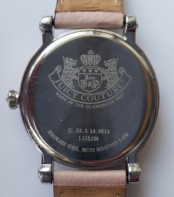 JUICY COUTURE Born In The Glamorous USA Pink & Black Watch  display picture 3