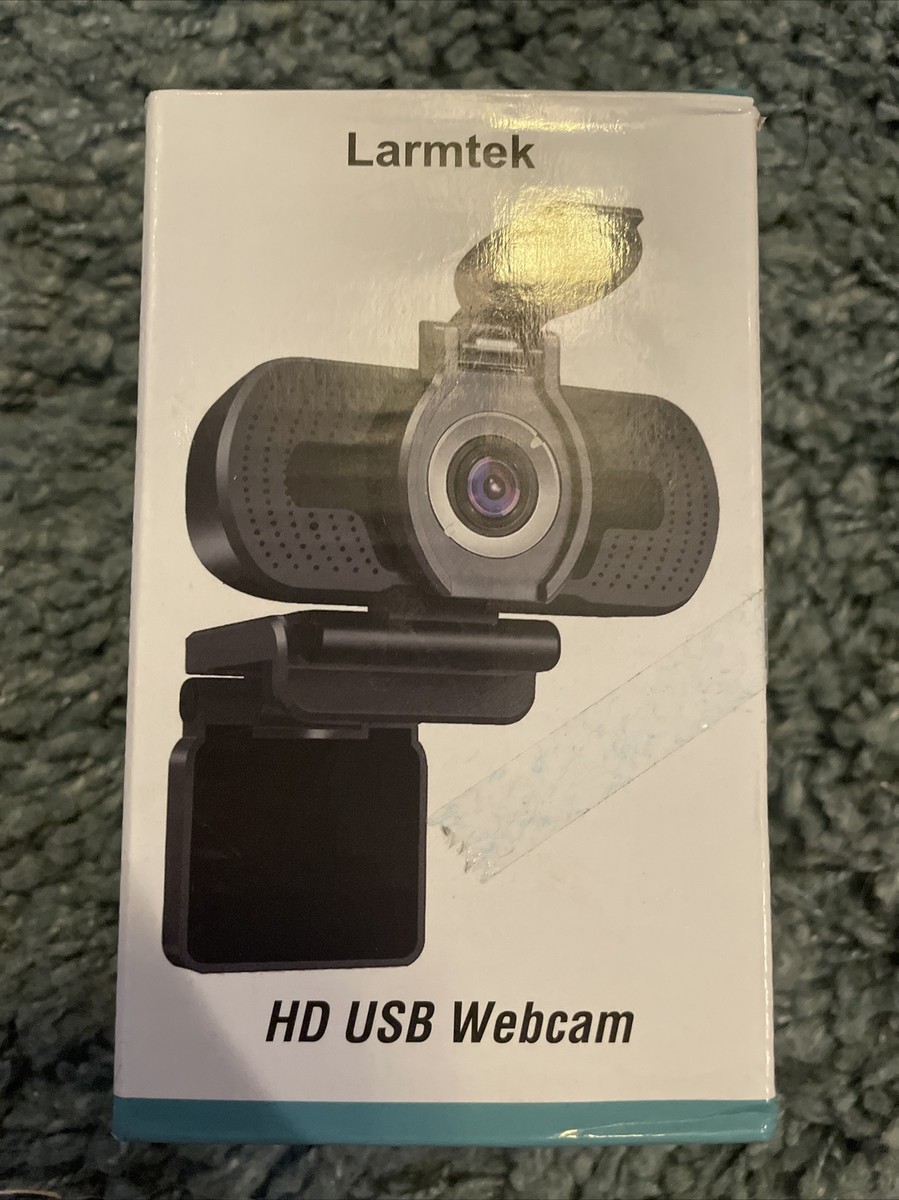 Larmtek HD USB Webcam 1080P with Webcam Cover Built In Microphone
