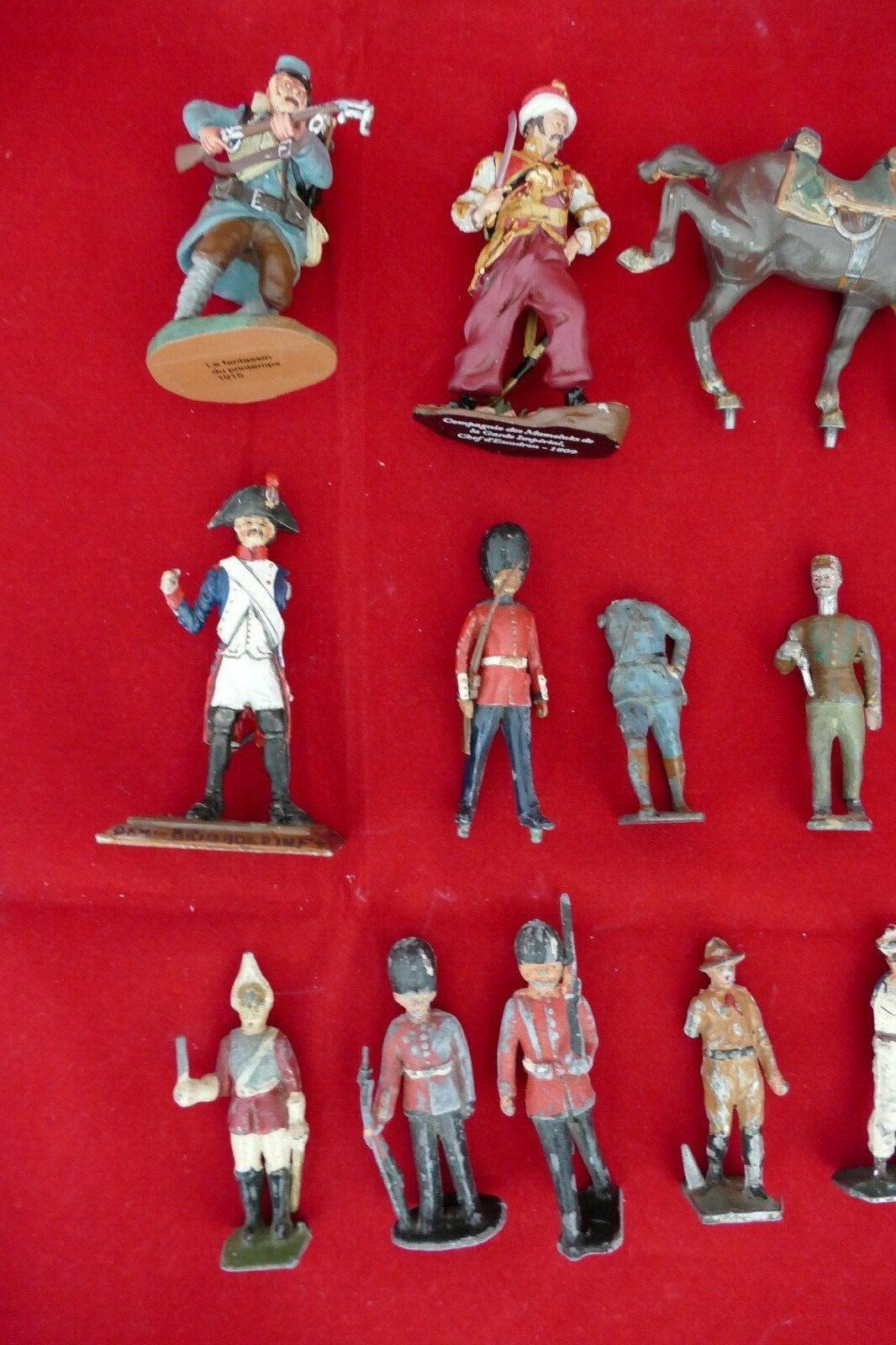 Lot De 10 Soldats De Plomb Pompiers De Paris - Hauteur 6 Cm - état Correct