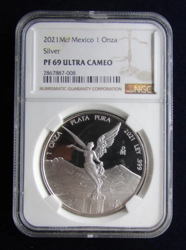 2021 Mo Mexico 1oz Silver Libertad NGC PF69 Ultra Cameo