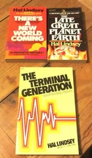 HAL LINDSEY 3 Lot Vintage Paperback Late Great Planet Earth Terminal Generation