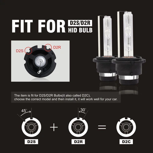 2x Headlight Bulbs D2S D2C D2R HID Xenon Bulbs Conversion Kit Cool White - Picture 6 of 17