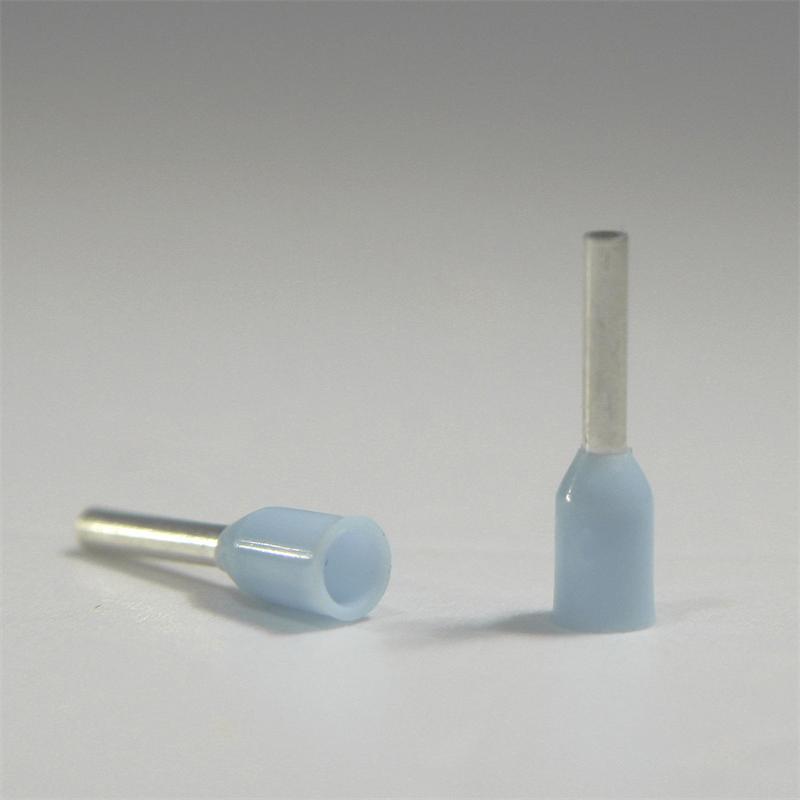 500 wire end sleeves light blue, for 0.25mm2 cable, insulated, light