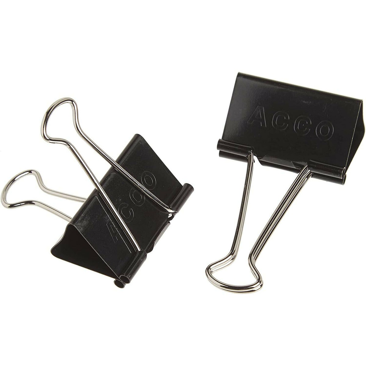 ACCO Binder Clips, Large, 1 Box, 12 Clips/Box (72100) 50505721009