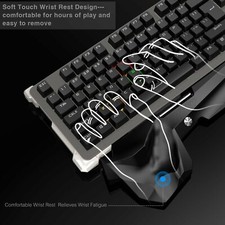 PARATRON Gaming Keyboard LED Backlight Mechanical Wired waterproof N Key Retail 4