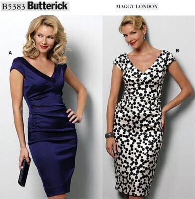 Butterick Maggy London Close-fit Dress Cocktail Dress Pattern 5383 Sz  6-12/14-20 | eBay Australia