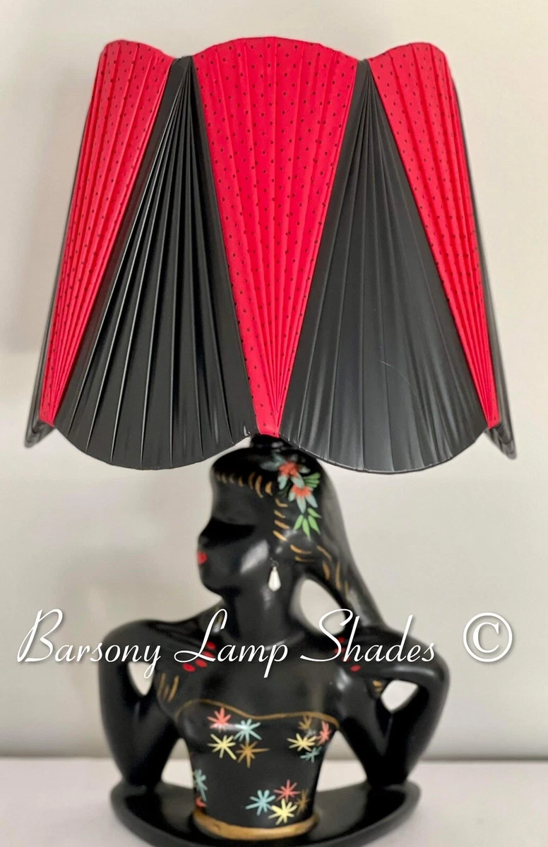 Red and black lamp shades deals