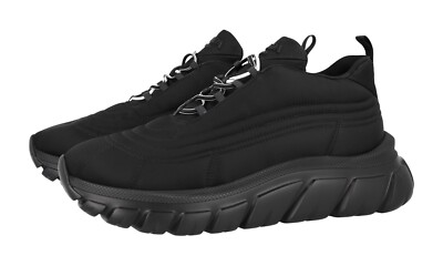 PRADA Nylon Cloud Plateau Chunky Sneaker - 1E655M - Schwarz - NEU -  40 UK 7