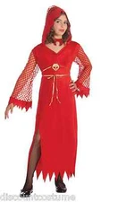 FORUM DEVILISH DIVA HOODED DRESS CHILD HALLOWEEN COSTUME LARGE 67877