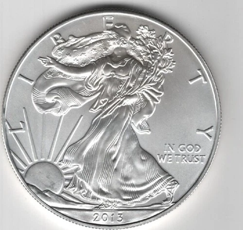2013 WALKING LIBERTY AMERICAN EAGLE .999 FINE SILVER DOLLAR COIN 1oz. $1 USA