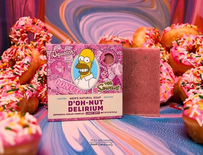 #ad NEW SCENT 2 PACK Dr Squatch D#x27;OH NUT DELIRIUM THE SIMPSONS Limited Edition Bar $26.95