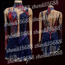 New ice figure skating dress Baton rotating dress custom size