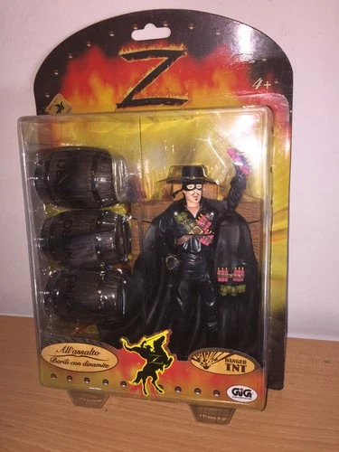 Giochi Preziosi ZORRO with DYNAMITE BARRELS 6" Action Figure MOC, 2005