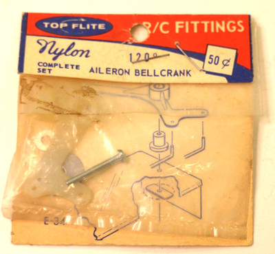 Vintage Du-Bro #34 120* Aileron BellCrank Complete Set New in Package