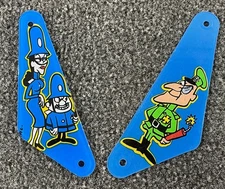 Data East Rocky & Bullwinkle Pinball Playfield Plastic Slingshot PAIR NOS