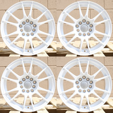 17x7.5 Oz Ultraleggera Style White Wheels 5x1005x114.3 Et40 Cb73.1 Set Of 4 17x7.5 Oz Ultraleggera Style White Wheels 5x1005x114.3 Et40 Cb73.1 Set Of 4