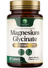 Glicinato de magnesio - Apoya la salud del corazón, los nervios y los músculos