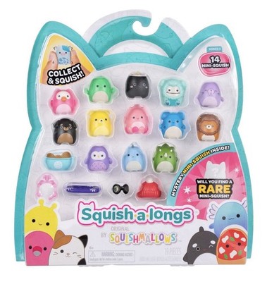 Squish-a-longs Mini-Squish 14er Pack (Wave 3, Style 2) - Sushi, Dodo Bird, Cuttlef