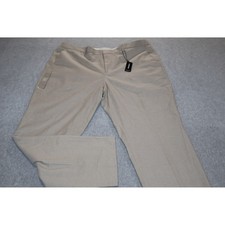 Express Classic Dress Pants Mens 40x32 Tan Textured Stretch Cotton Blend NEW
