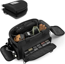 Tactical Gun Range Bag for 2 Handguns and Ammo, Pistol Gun Case with 12X Magazin