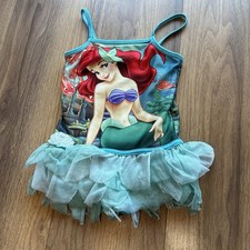 Vintage Y2K The Little Mermaid Ariel Girls Swimsuit Tutu Girls Size 5