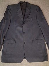 Bachrach Sport Coat Jacket Size 42 Made In Italy Dark Navy in colorWool..s5