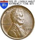1909 (P) Lincoln Wheat Cent Penny 1c - EXTREMELY FINE (EF)