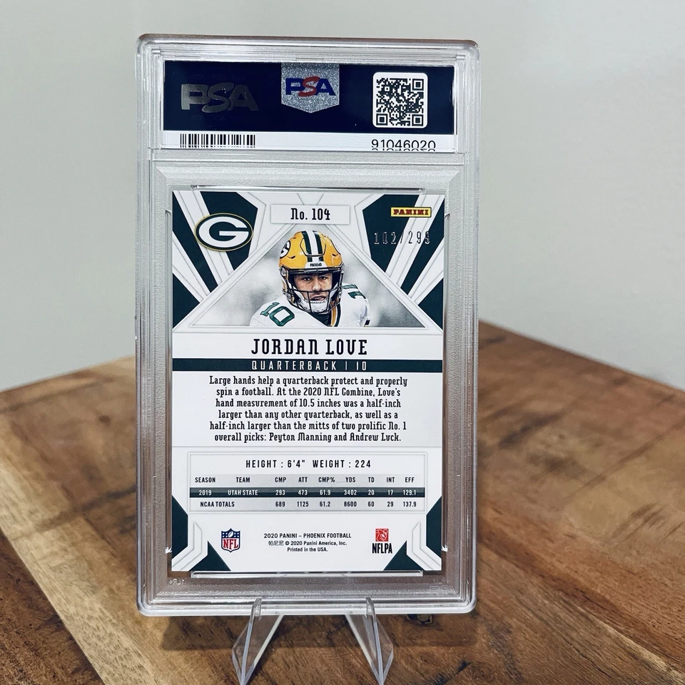 Phoenix Jordan Love Red 102/299 2020 PSA 10 Green Bay Packers Foto 2 de 2