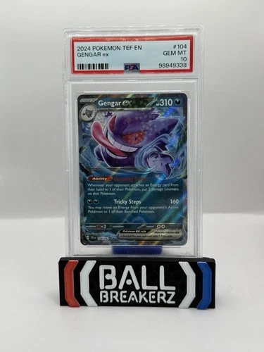 Pokemon 2024 SV Temporal Forces TEF en Gengar EX #104/162 PSA 10