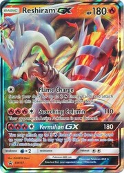 Reshiram GX SM137 Sun & Moon Black Star Promo Holo
