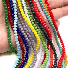 Multicolor 2 3 4 6 8mm Austria Faceted Crystal Beads Loose Spacer Round Glass