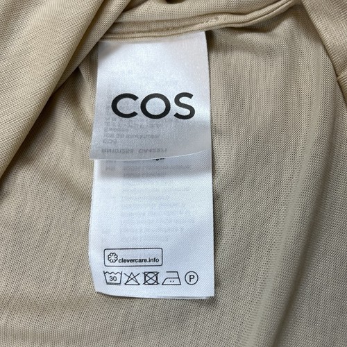 COS Relaxed Fit Floaty Tencel T-Shirt Beige Tunic Women’s Size Large NWT New - Picture 8 of 13