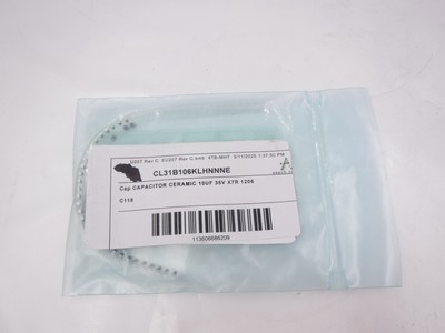 50 Pack OEM Samsung Electro-Mechanics 10UF 35V X7R 1206 Ceramic Capacitors