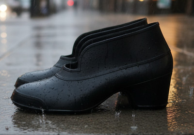 Vintage Tingley Rubber Overshoes Galoshes Ladies Large 8.5-10 Heel Rain 5500