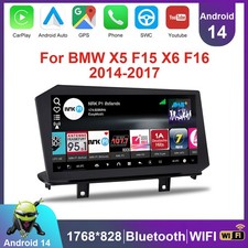 For BMW NBT X5 F15 F85 X6 F16 F86 12.9'' CarPlay Auto Touch Screen Radio 4G SWC